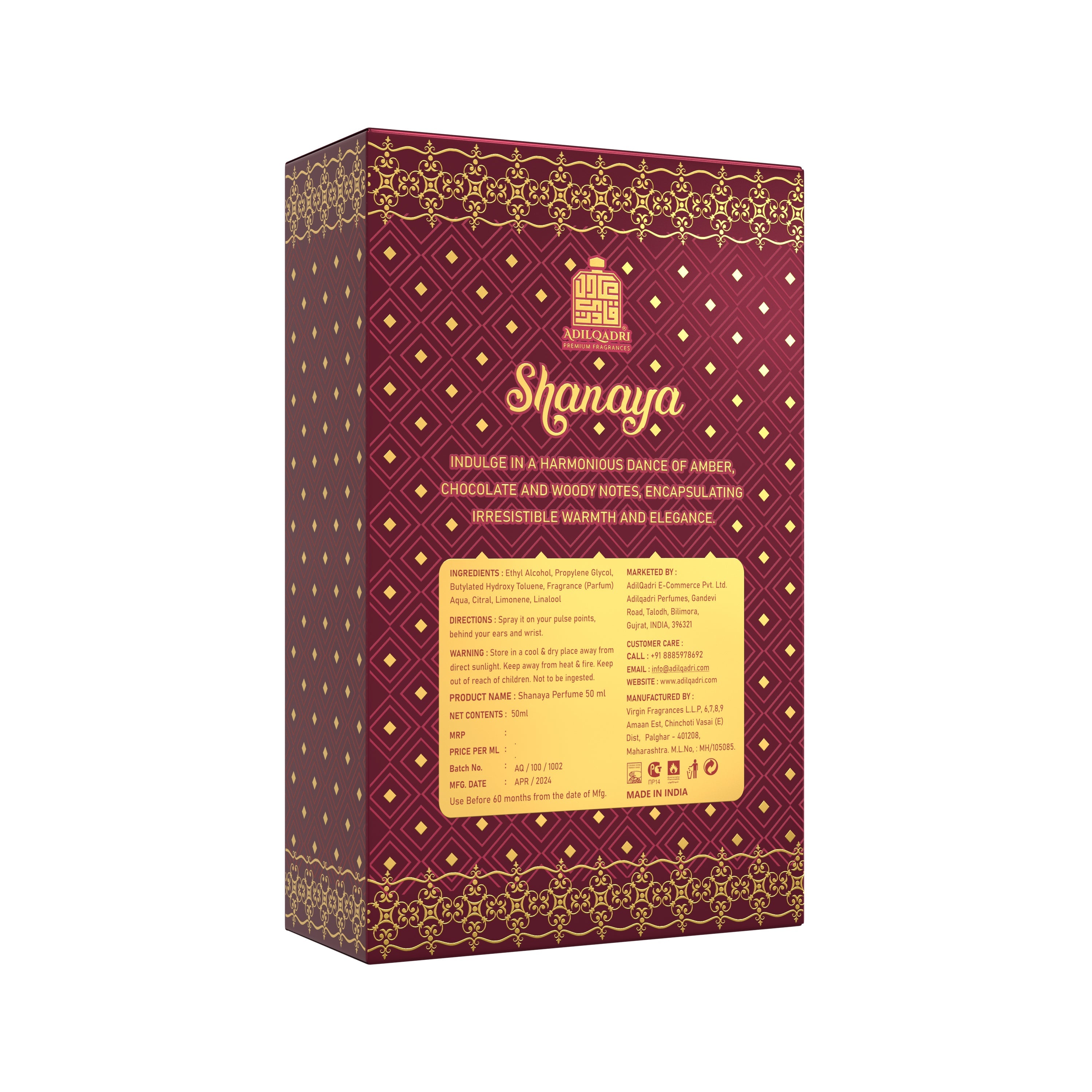 Shanaya Perfume Spray 50 ML