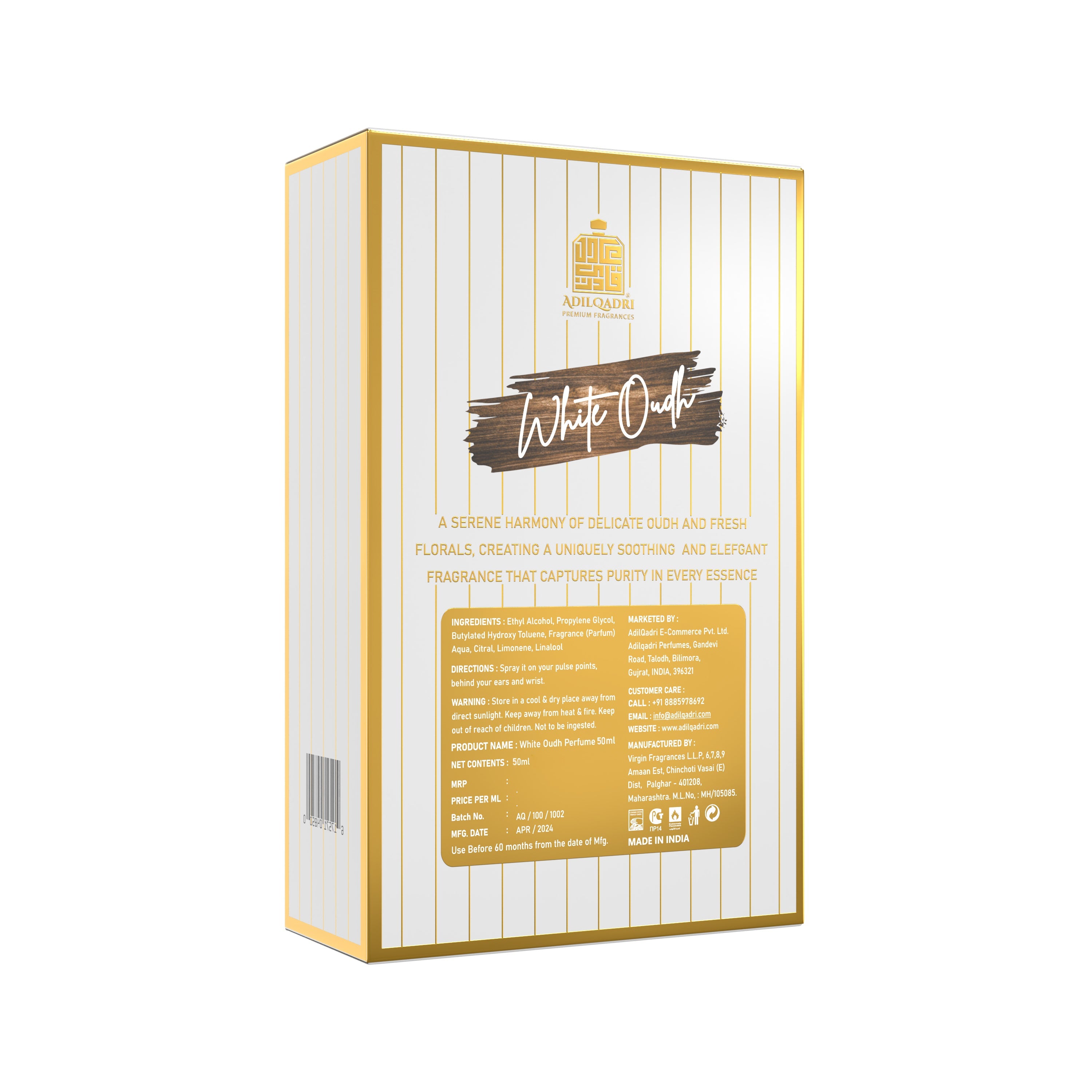 White Oudh Perfume Spray 30 ML