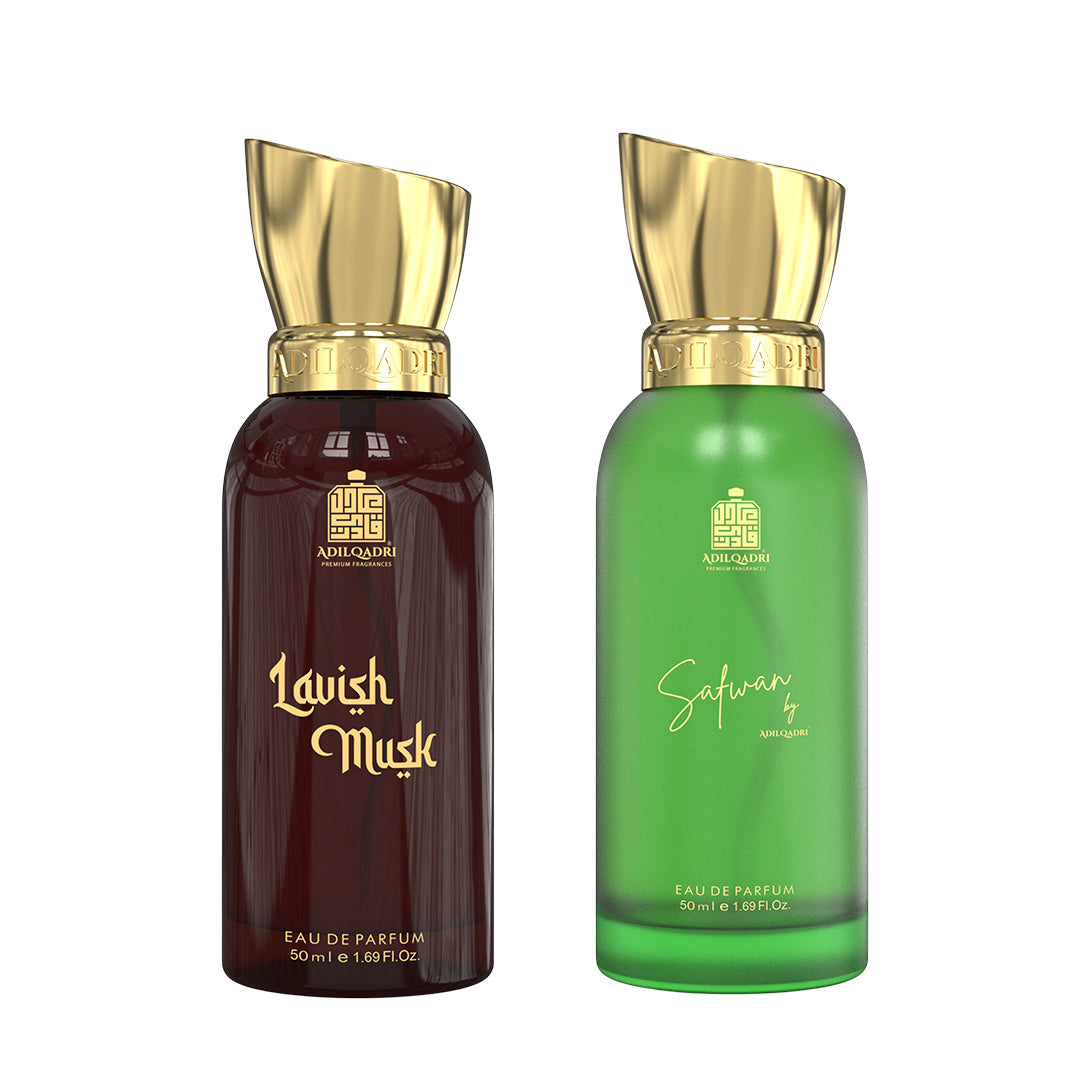Pack Of 2 Lavish Musk And Safwan Premium Perfume Spray 50ml x 2