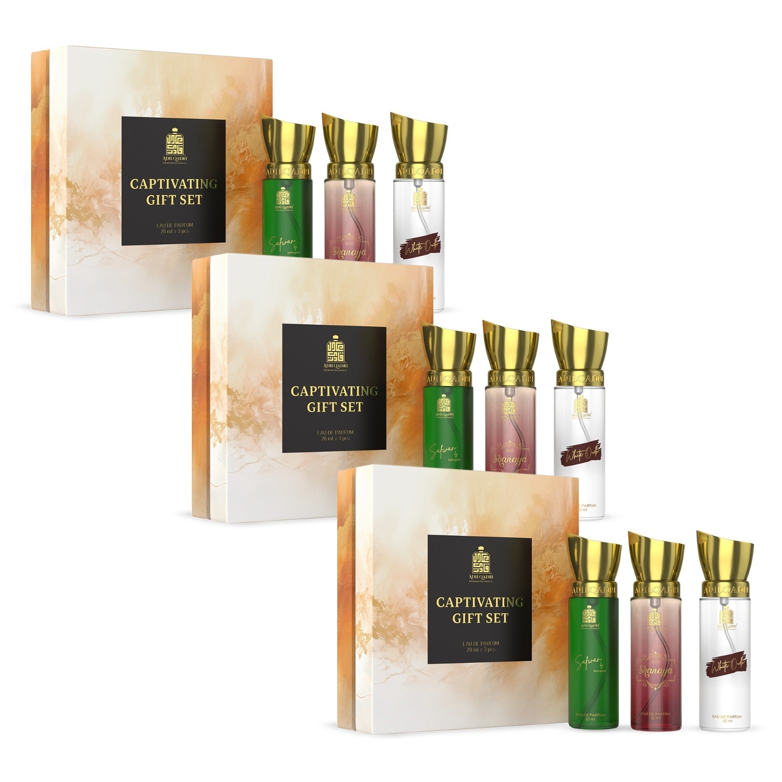 Captivating Trio 3 Pcs Set Of Premium Perfume Spray