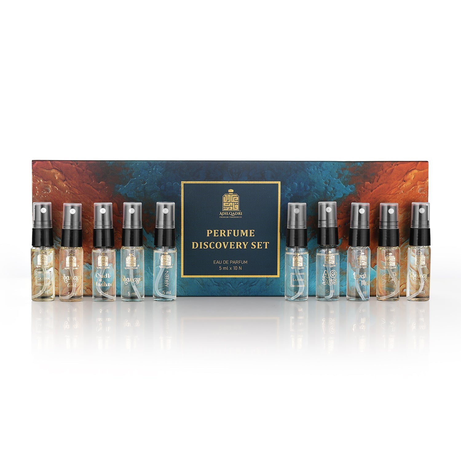 Perfume Sample Discovery Set – 10 Mini Perfume Sprays (5ml Each)