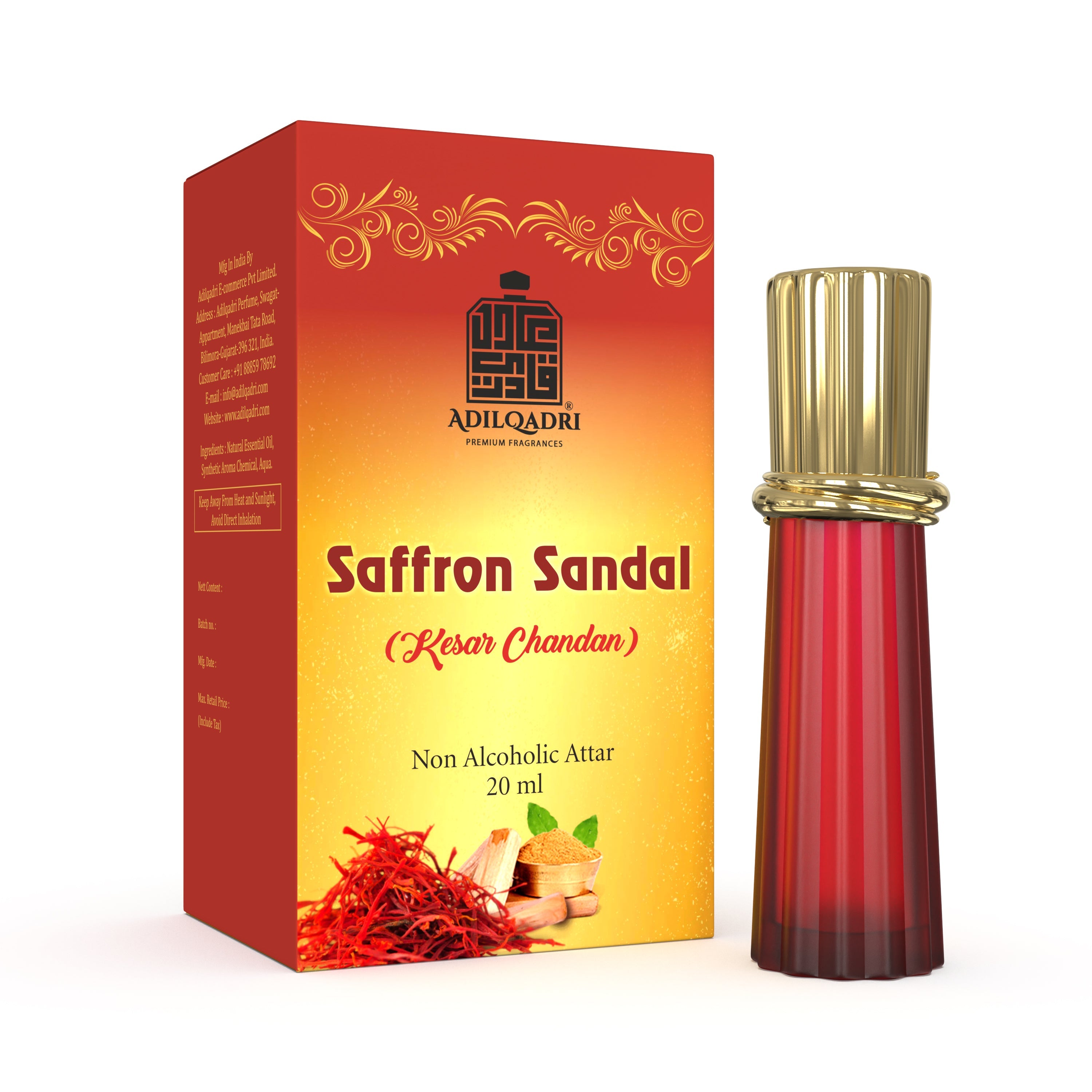 Saffron Sandal (Kesar Chandan) Attar Perfume