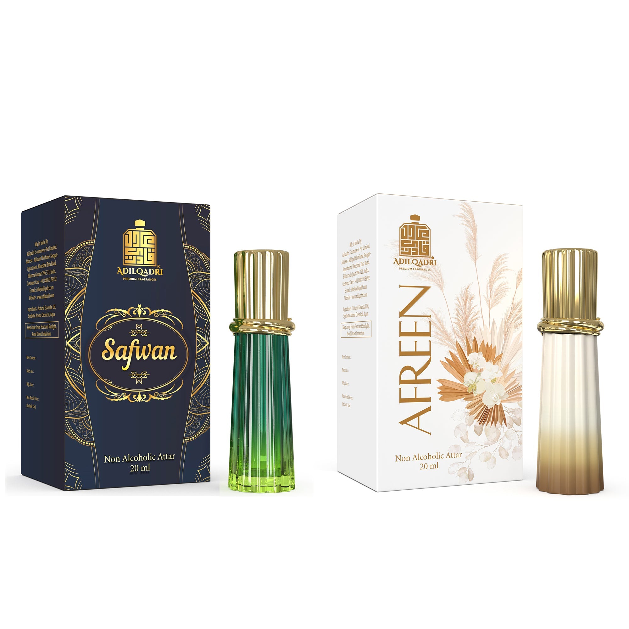 2 Pcs Attar Set Safwan And Afreen 20ML Each