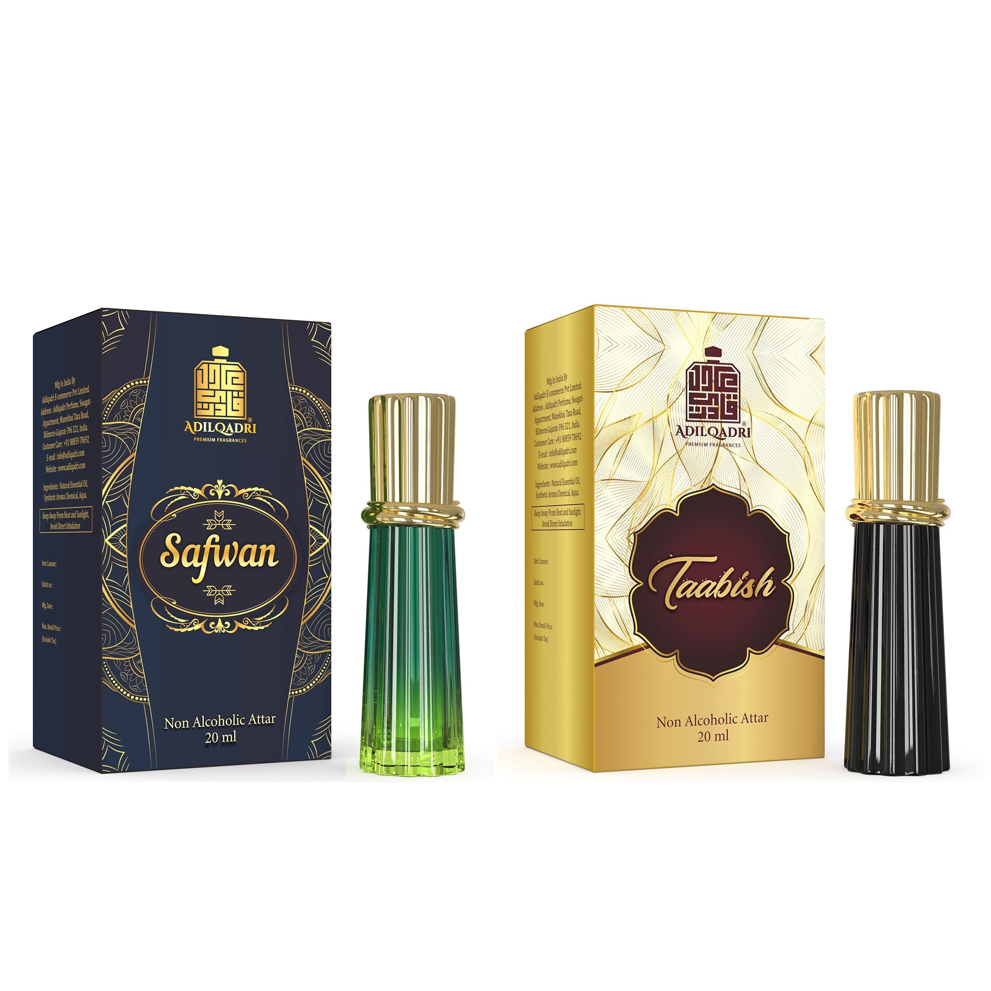 2 Pcs Attar Set Safwan And Taabish 20ML Each